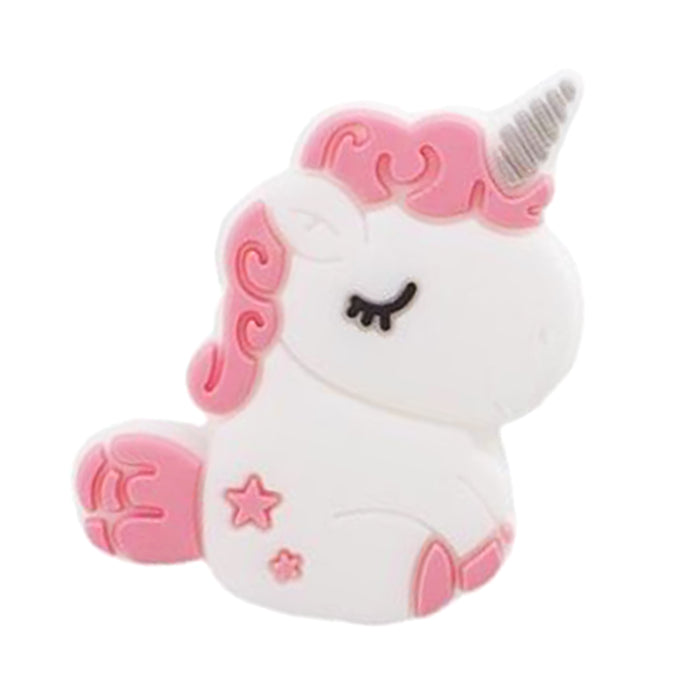 Motif bead in silicone, baby unicorn