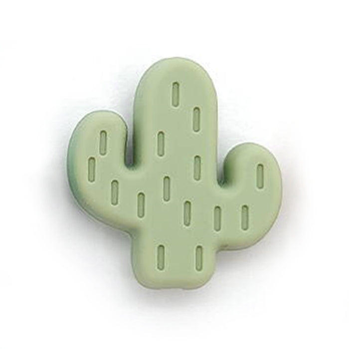 Motive bead in silicone, cactus