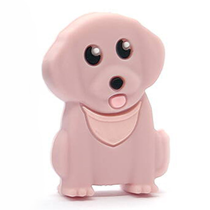 Motive bead in silicone, puppy