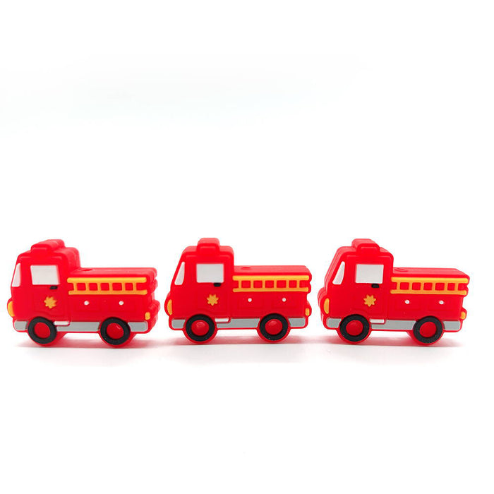 Motive pearl in silicone, fire truck