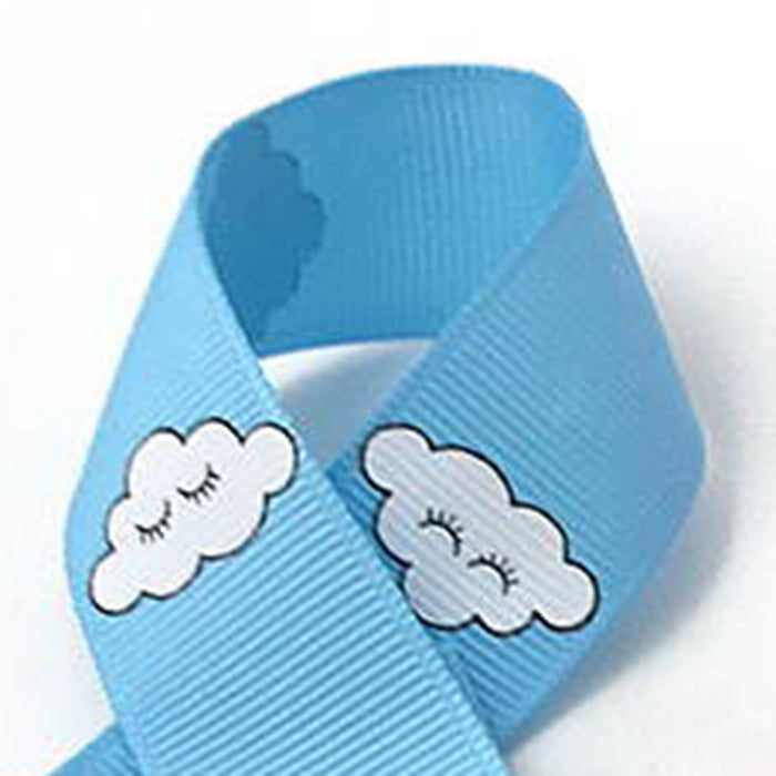 Currant ribbon, cloud with eyes, 22mm