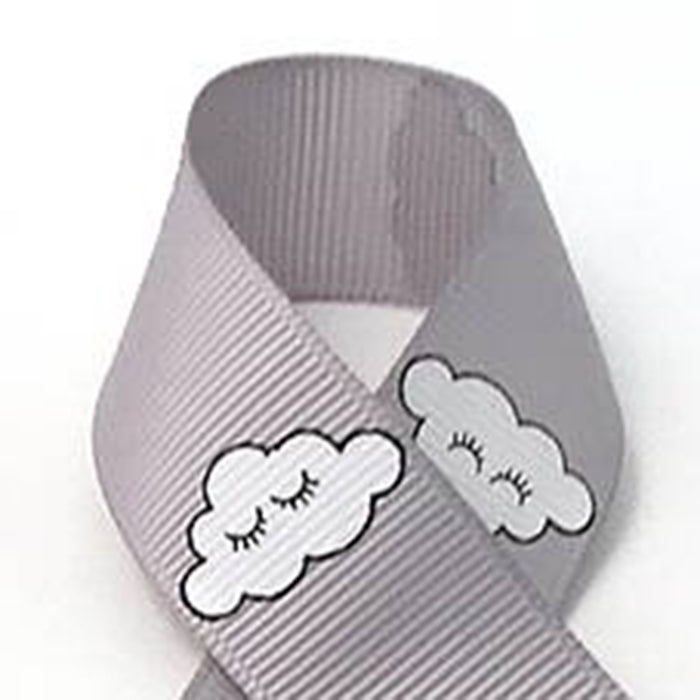 Currant ribbon, cloud with eyes, 22mm