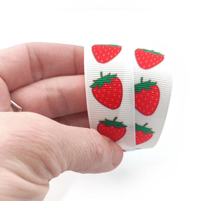 Currant ribbon Strawberries, 22mm