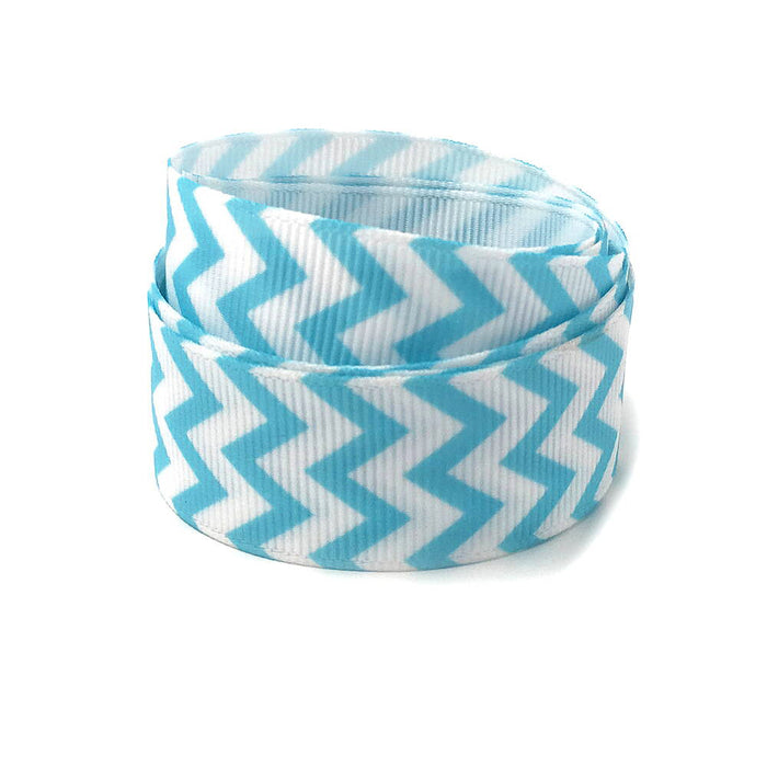 Currant ribbon with chevron pattern, 22mm