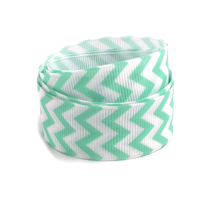 Currant ribbon with chevron pattern, 22mm