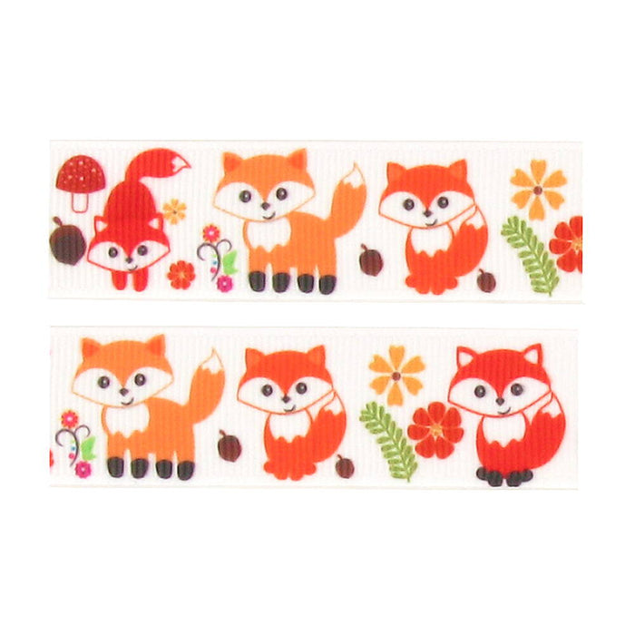 Currant ribbon Foxes, 22mm