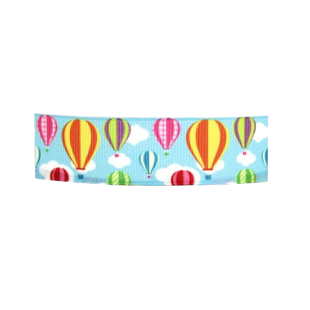 Ripsband färgglada luftballonger, 22mm