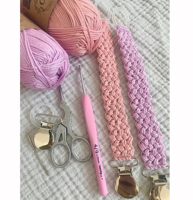 Crochet pattern, pacifier holder VALLE