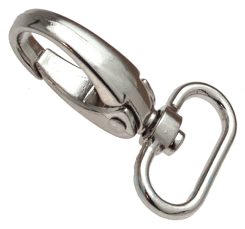 Oval carabiner, silver, 1pc