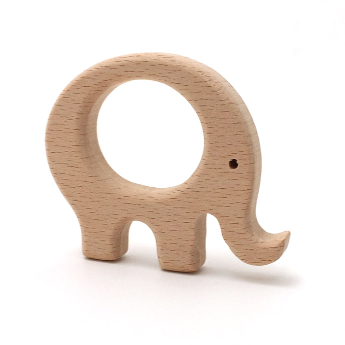 Natural wooden figure, elephant