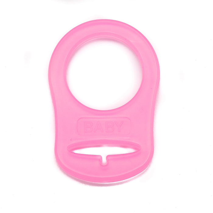 Pacifier ring, pink, 1pc