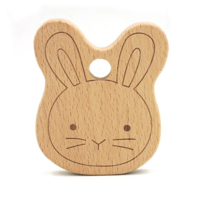 Natural wooden figure, bunny