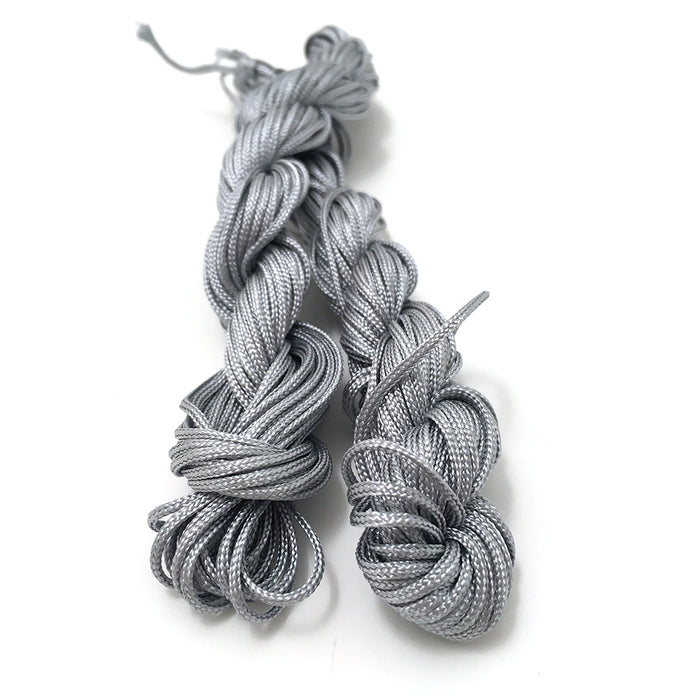 Tie string, grey, 12m