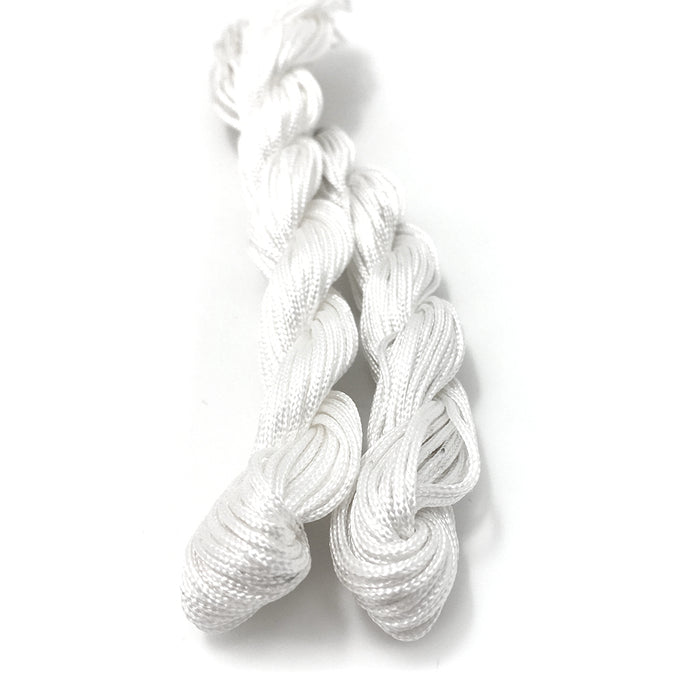 Tie cord, white, 12m
