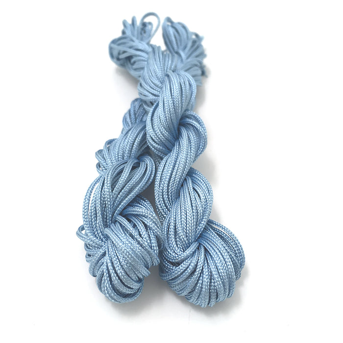 Tie string, light blue, 12m