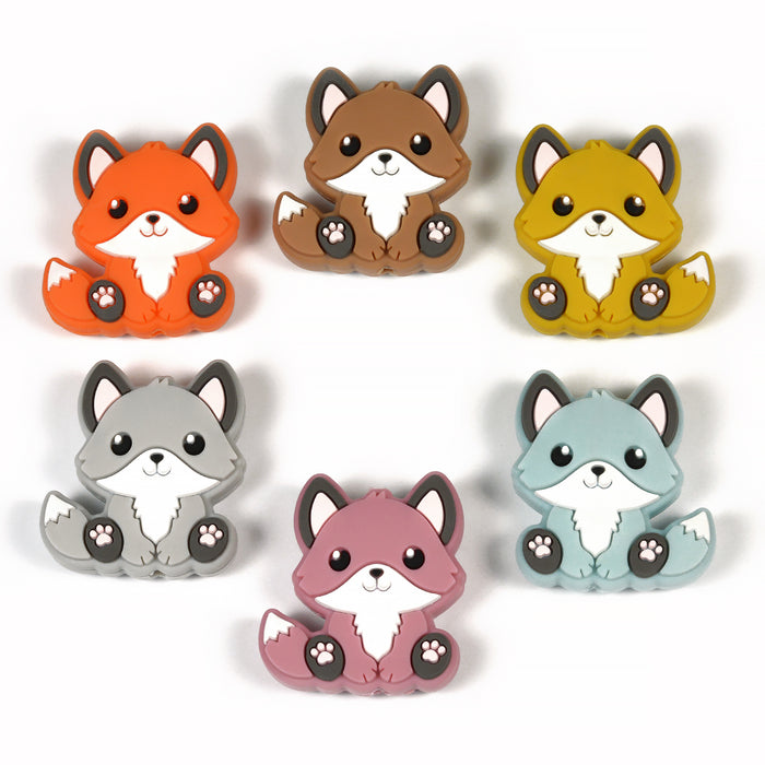 Motive pearl in silicone, fox cub