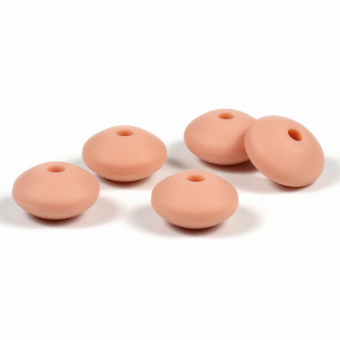 Silicone lenses, dusty pink, 5 pcs
