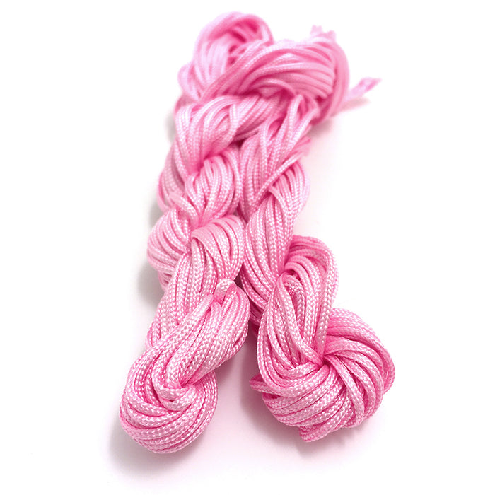 Tie string, pastel pink, 12m