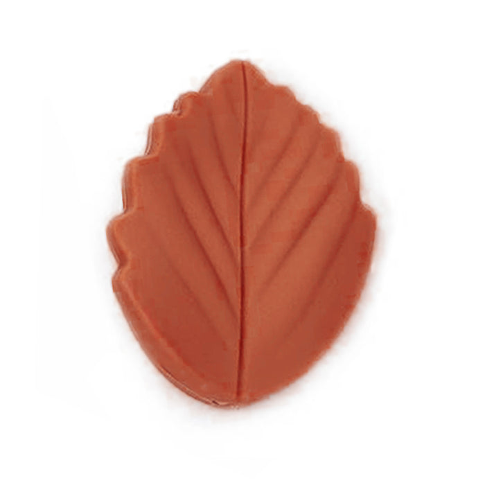 Motive bead in silicone, leaves