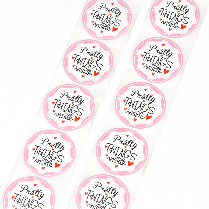 Stickers "thank you", tropical, 25mm, 24 pcs