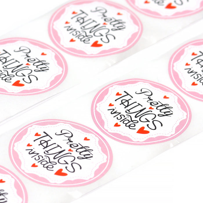 Stickers "thank you", tropical, 25mm, 24 pcs