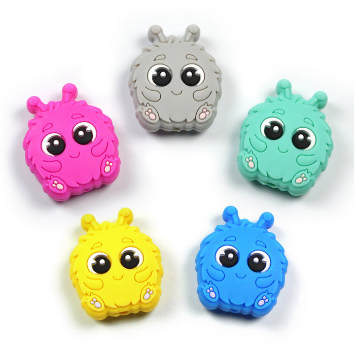 Motivpärla i silikon, little monster