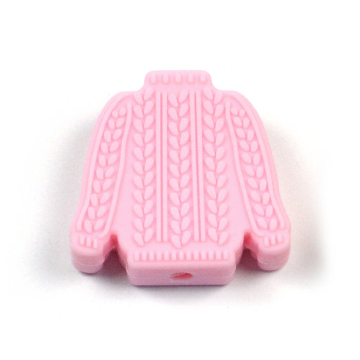 Motivpärla i silikon, stickad tröja