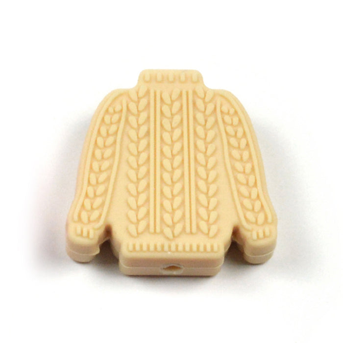 Motivpärla i silikon, stickad tröja