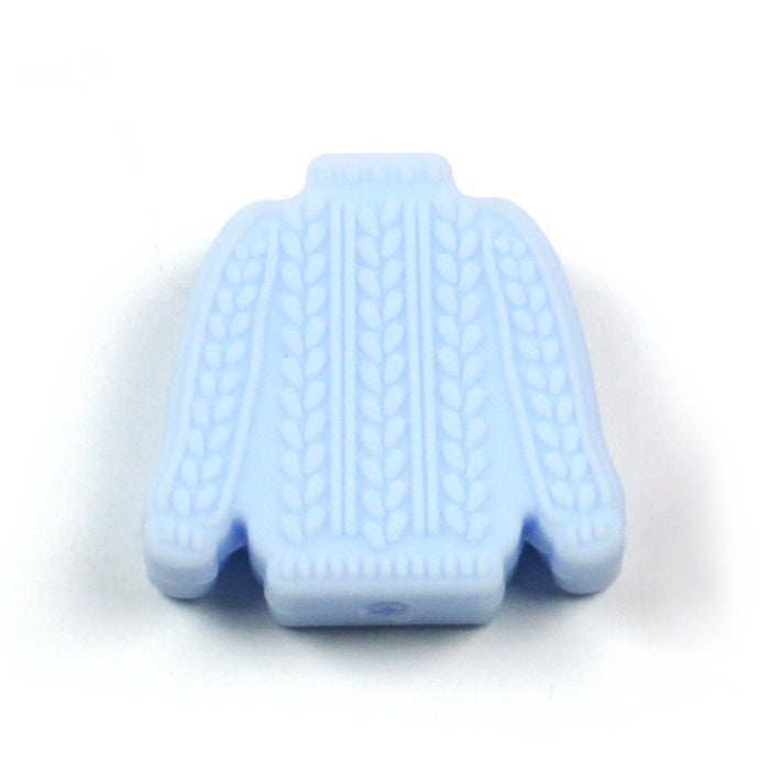 Motivpärla i silikon, stickad tröja