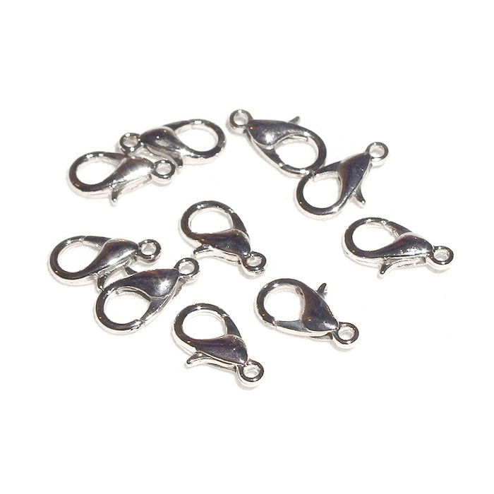 Klolås, platina, 10mm, 10st