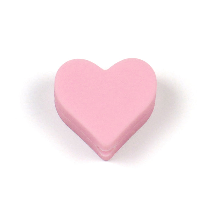 Motivpärla i silikon, litet hjärta