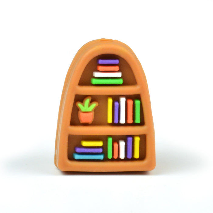 Motivpärla i silikon, 3D bokhylla