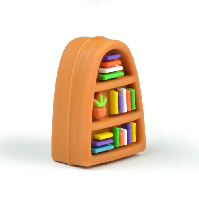 Motivpärla i silikon, 3D bokhylla