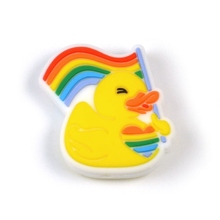 Motivpärla i silikon, pride badanka