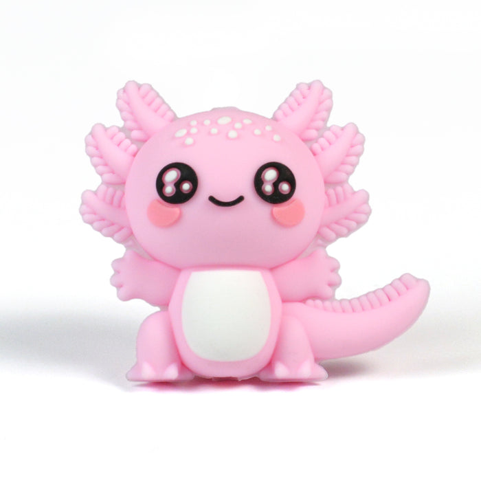 Motivpärla i silikon, 3D axolotl