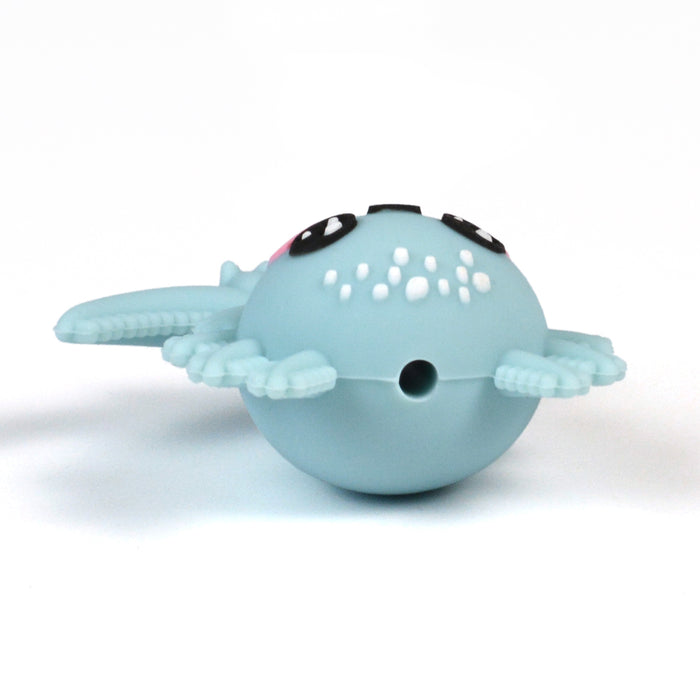 Motivpärla i silikon, 3D axolotl