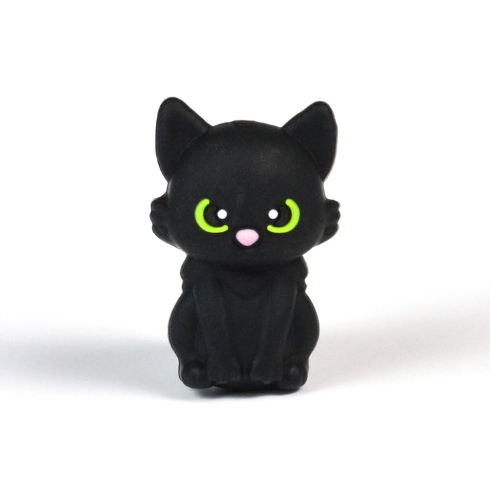 Motivpärla i silikon, 3D black cat