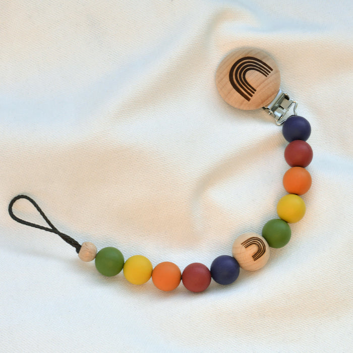 Silicone beads, mango, 15mm