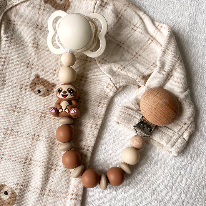 Silikonpärlor, nougat, 15mm