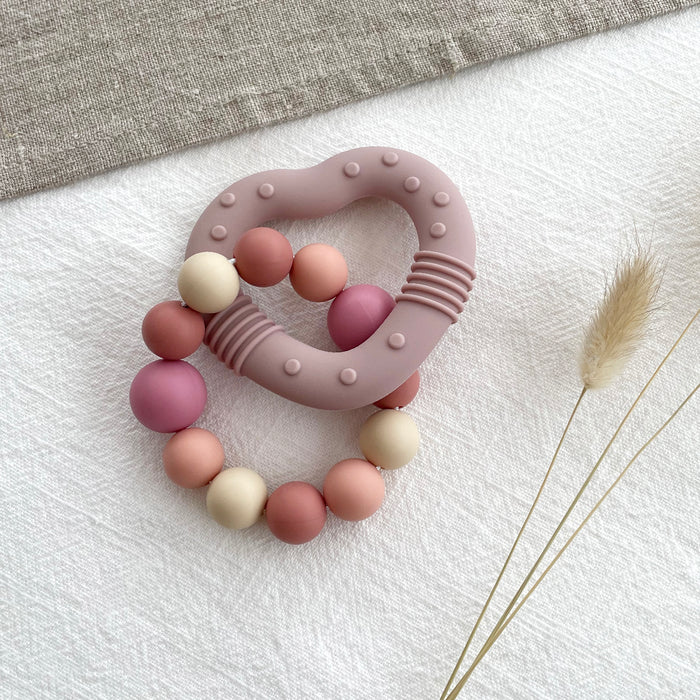 Silikonpärlor, deep mauve, 19mm