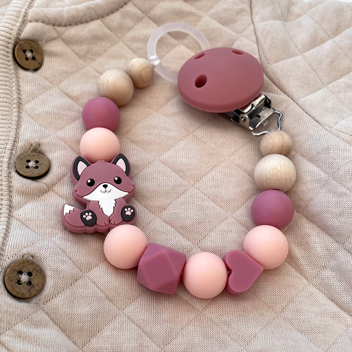 Motive pearl in silicone, fox cub