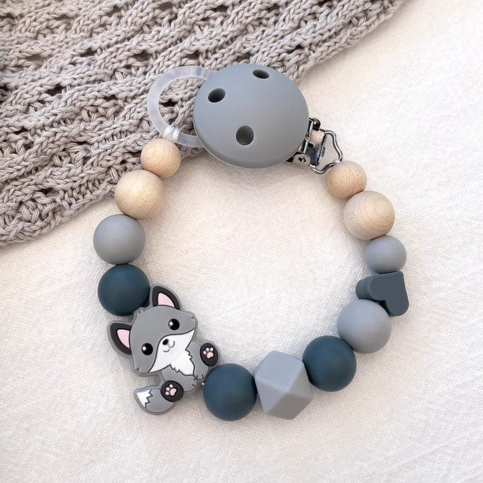 Motive pearl in silicone, fox cub