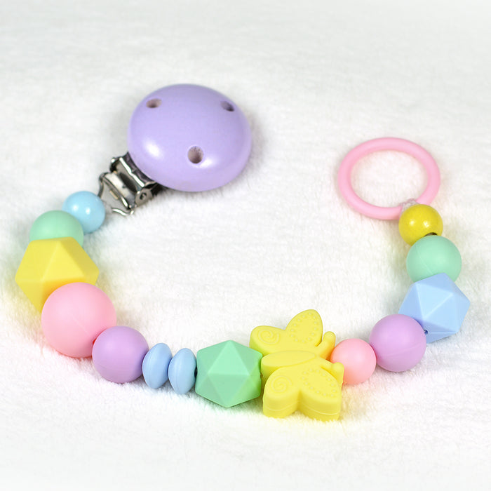 Motive bead in silicone, butterfly