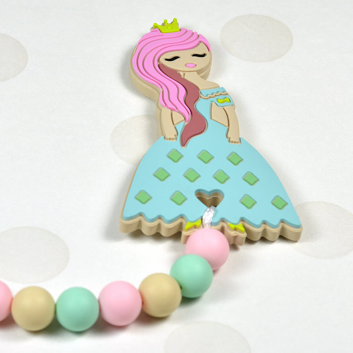Silicone beads, mint, 15mm