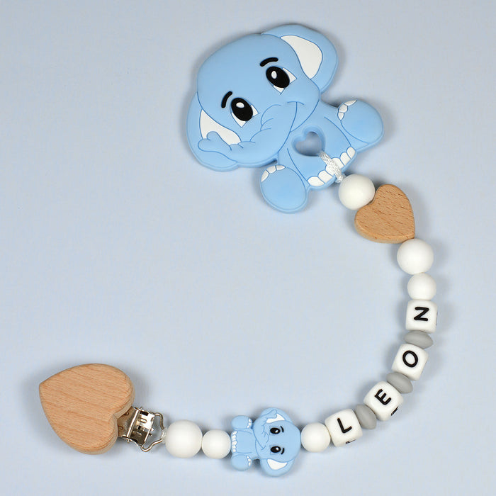 Motif bead in silicone, elephant