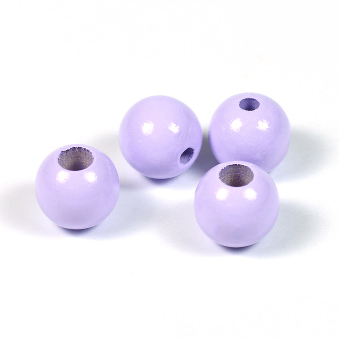 Safety beads, 12mm, lavender, 6pcs