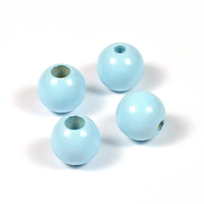 Safety beads, 12mm, light blue, 6 pcs