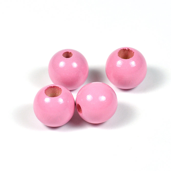 Safety beads, 12mm, pink, 6pcs