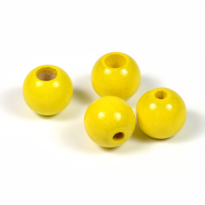 Safety beads, 12mm, sun yellow, 6 pcs