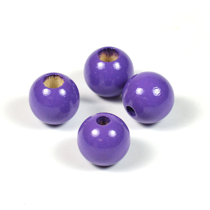 Safety beads, 12mm, purple, 6pcs